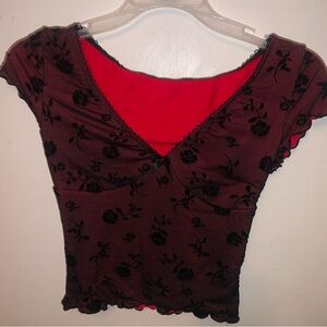 Shein 90s vibe mesh top